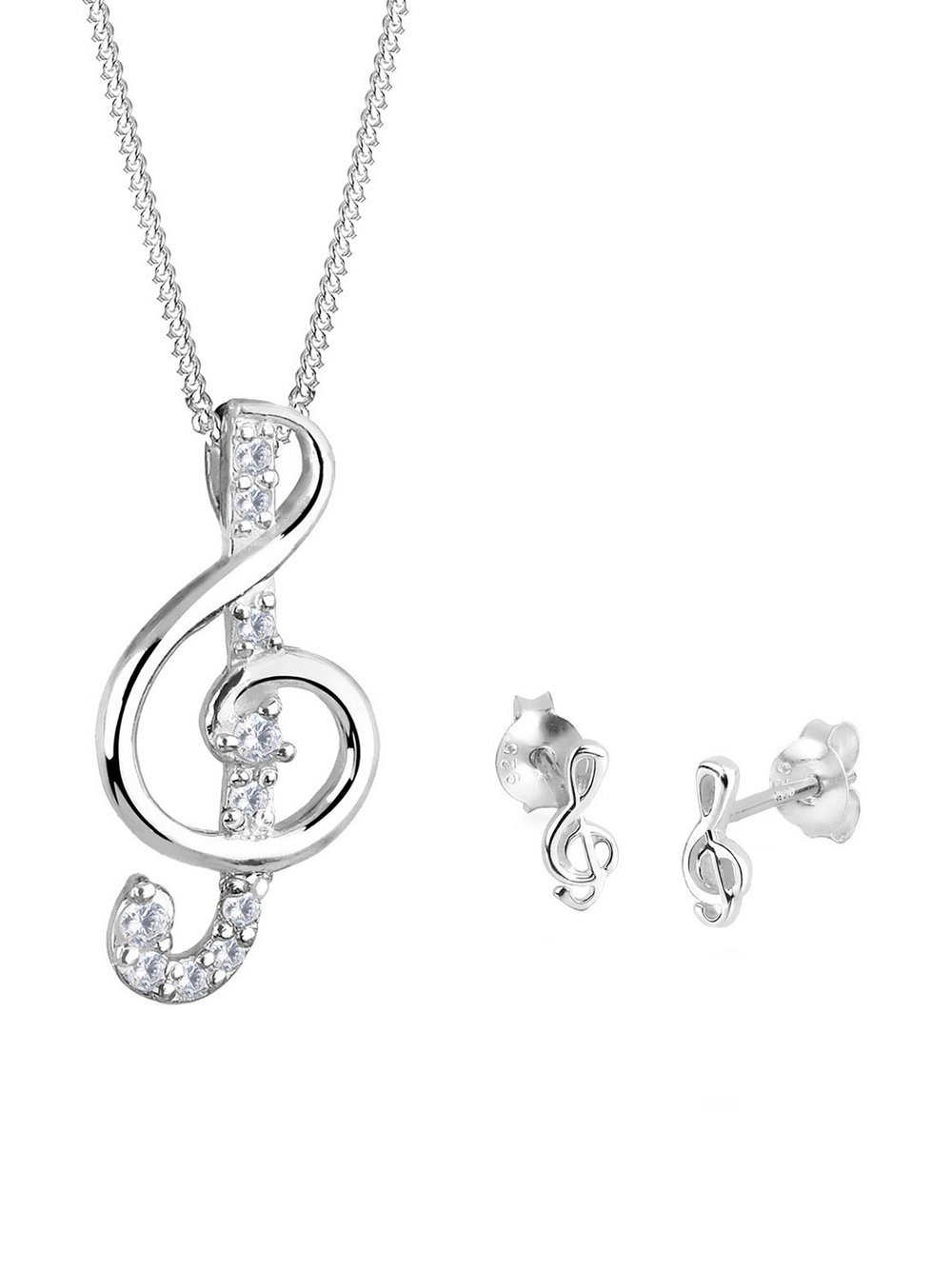 Elli Schmuckset Damen Sterlingsilber silber, 45