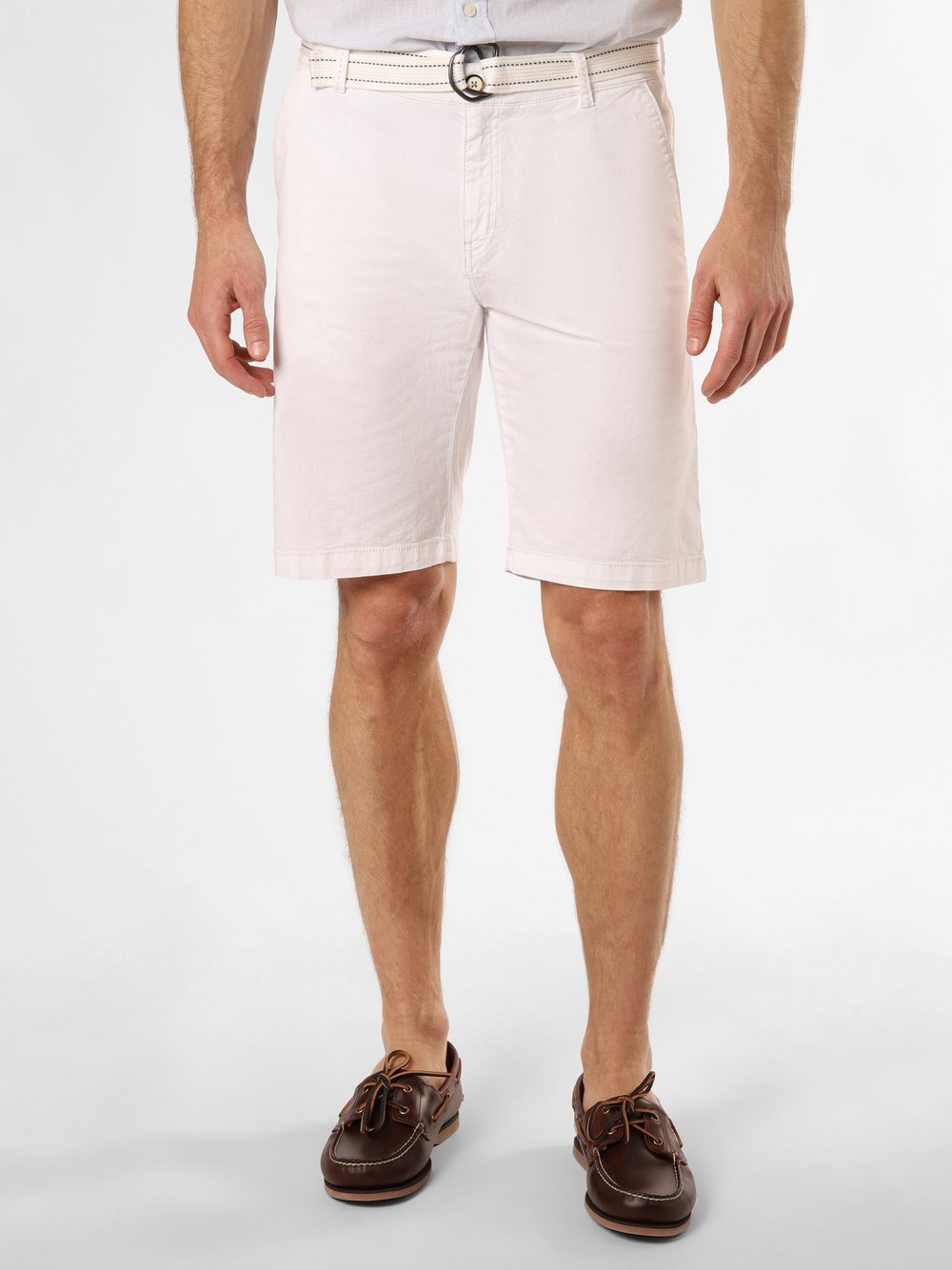 Finshley & Harding Shorts Herren Baumwolle weiß, 56