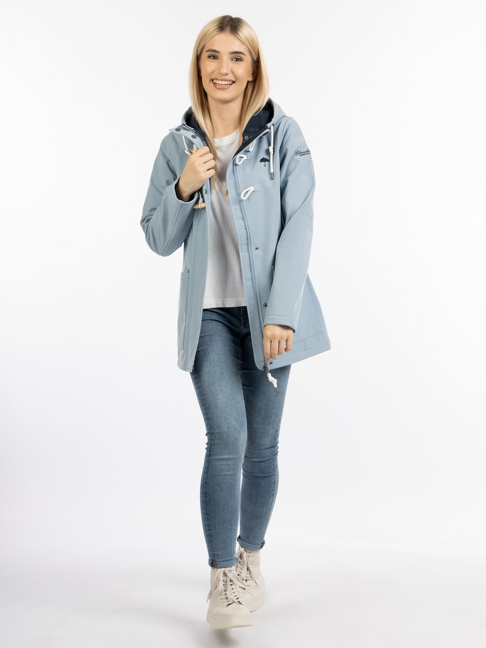 Schmuddelwedda Kurzmantel Damen blau, M