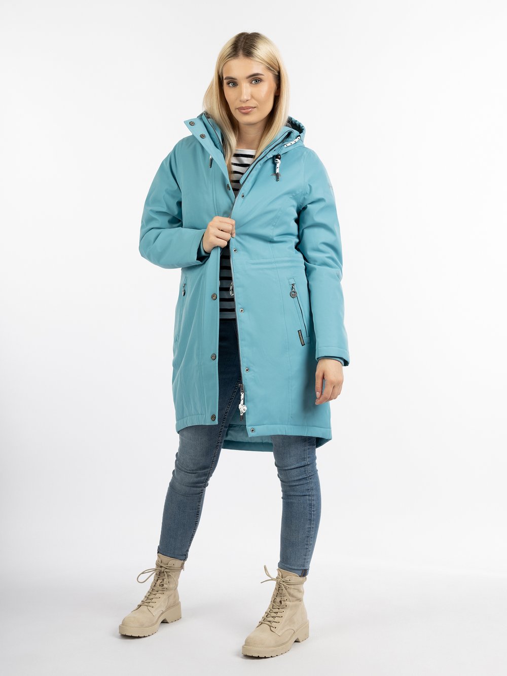 Schmuddelwedda Winterparka Damen blau, L