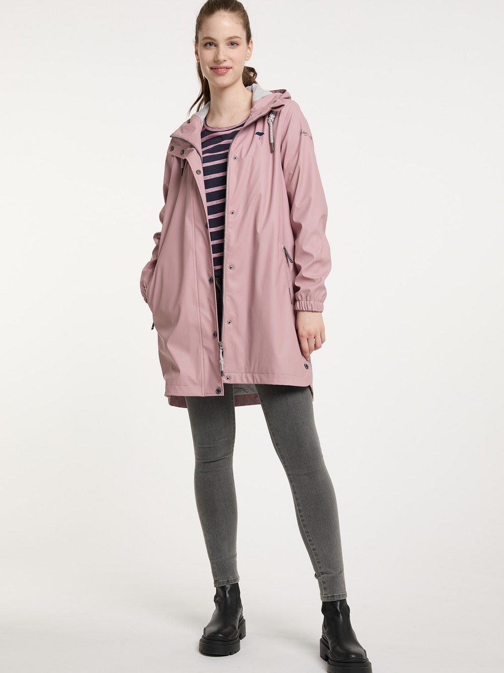 Schmuddelwedda Regenmantel Damen rosa, L