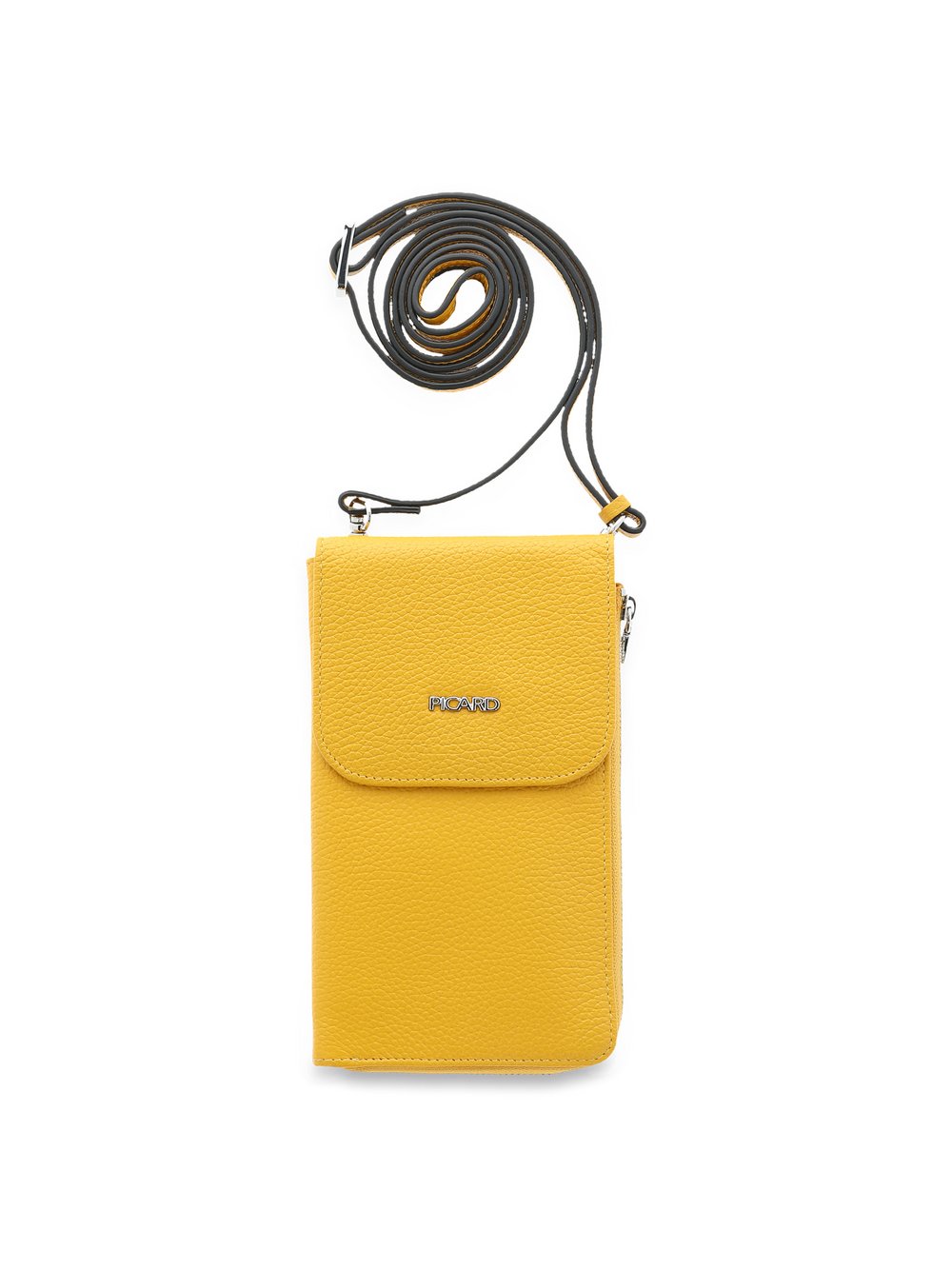 PICARD Handytasche Damen Leder gelb strukturiert, ONE SIZE