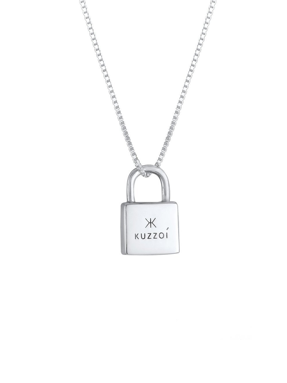 KUZZOI Halskette Herren Sterlingsilber silber, 50