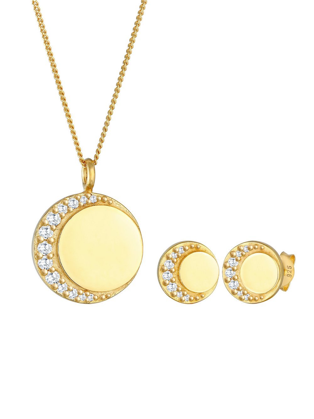 Nenalina Schmuckset Damen Sterlingsilber gold, 45