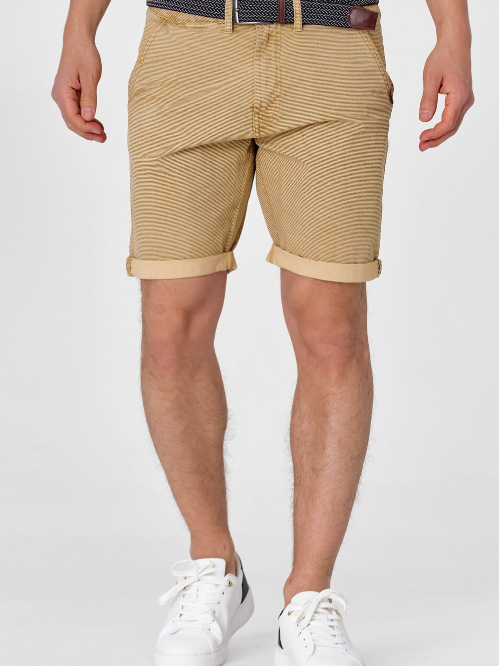 Indicode Shorts Chino Herren Baumwolle beige, XXL