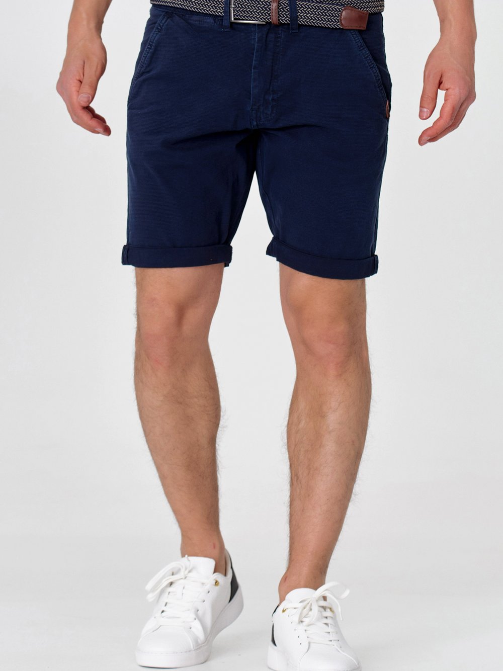 Indicode Shorts Chino Herren Baumwolle blau, S