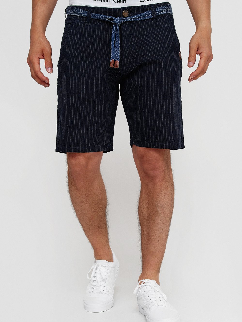 Indicode Shorts Chino Herren Baumwolle blau, S