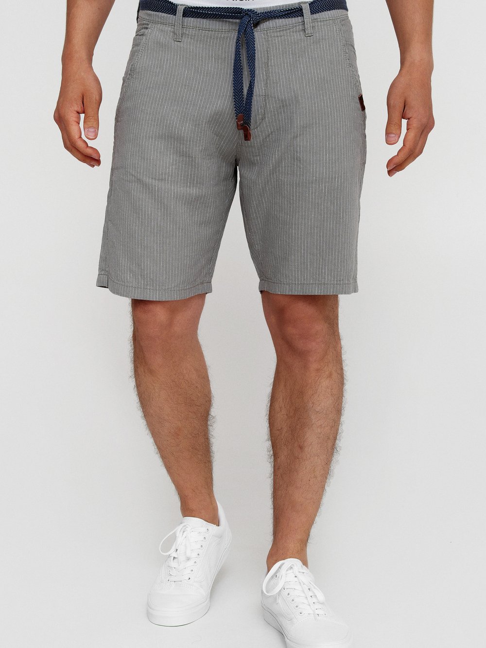 Indicode Shorts Chino Herren Baumwolle grau, XL