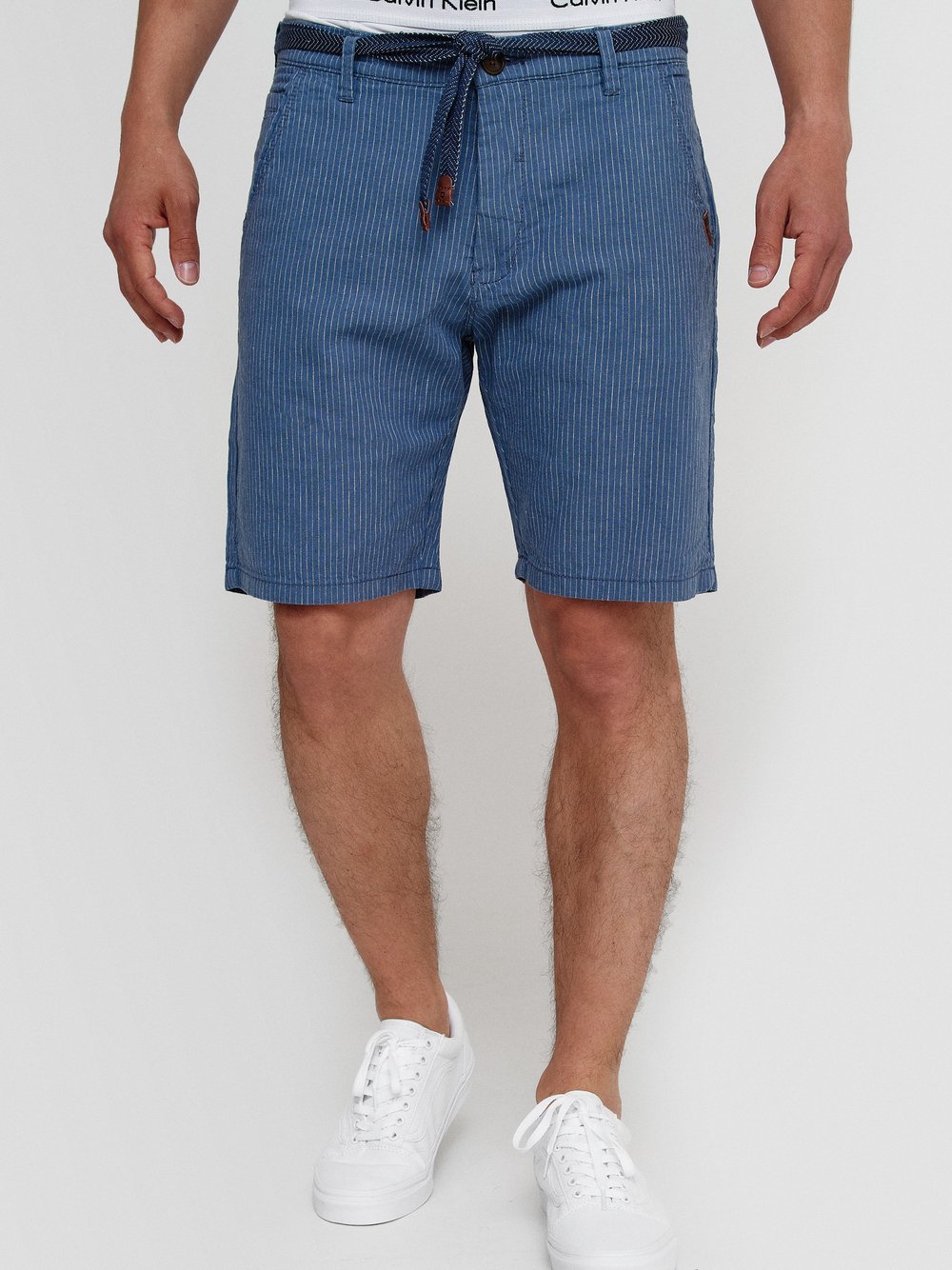 Indicode Shorts Chino Herren Baumwolle blau, XL