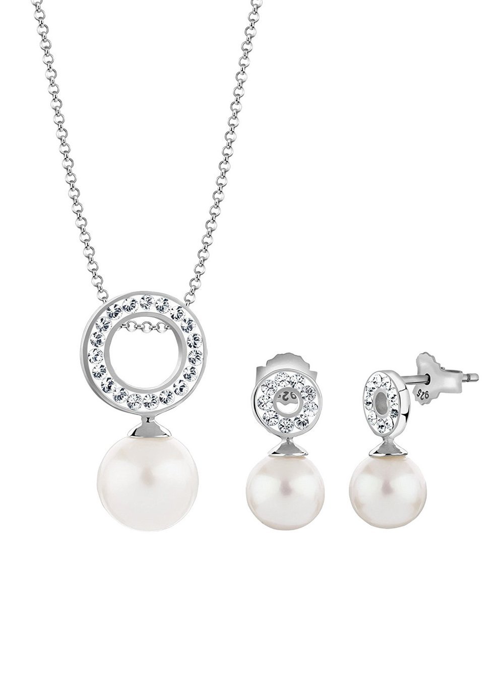 Nenalina Schmuckset Damen Sterlingsilber silber, 45