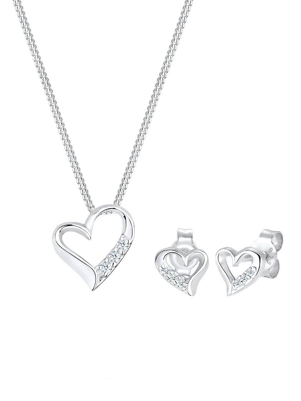 Elli Diamonds Schmuckset Damen Sterlingsilber silber, 45