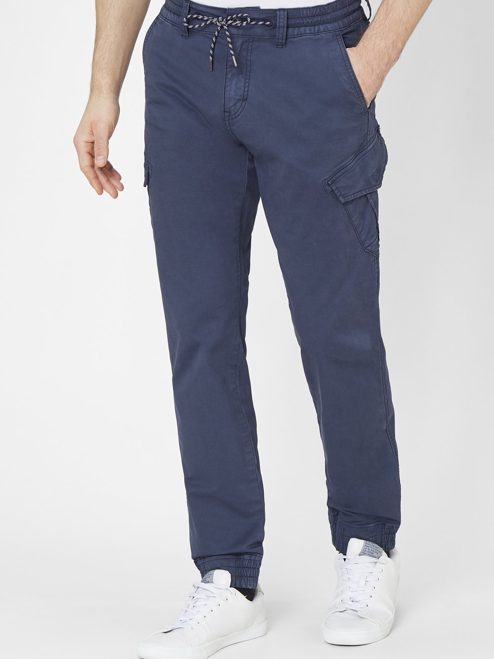 Paddock`s Cargohose Herren Baumwolle blau, 44-32