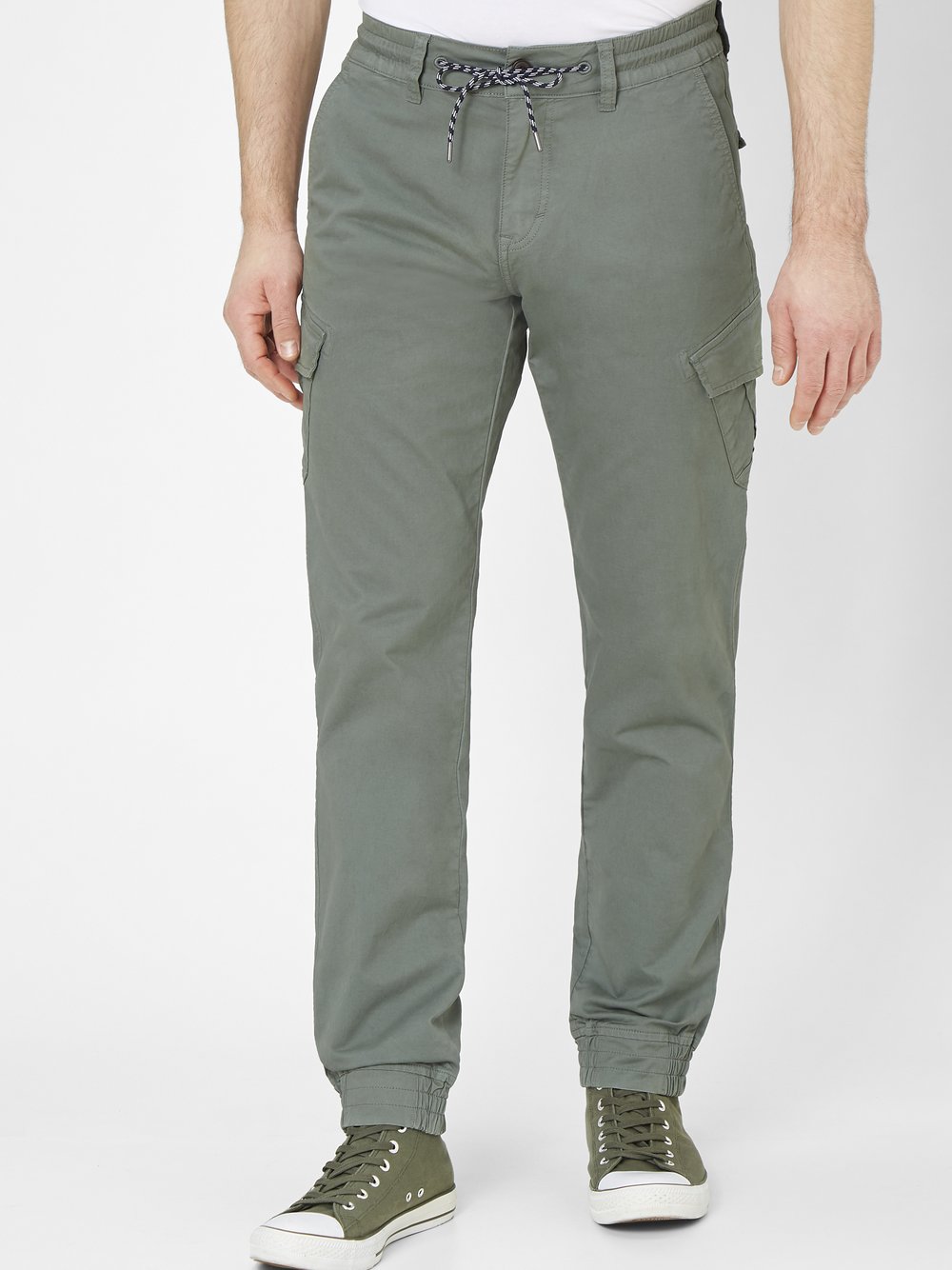 Paddock`s Cargohose Herren Baumwolle grün, 36-32