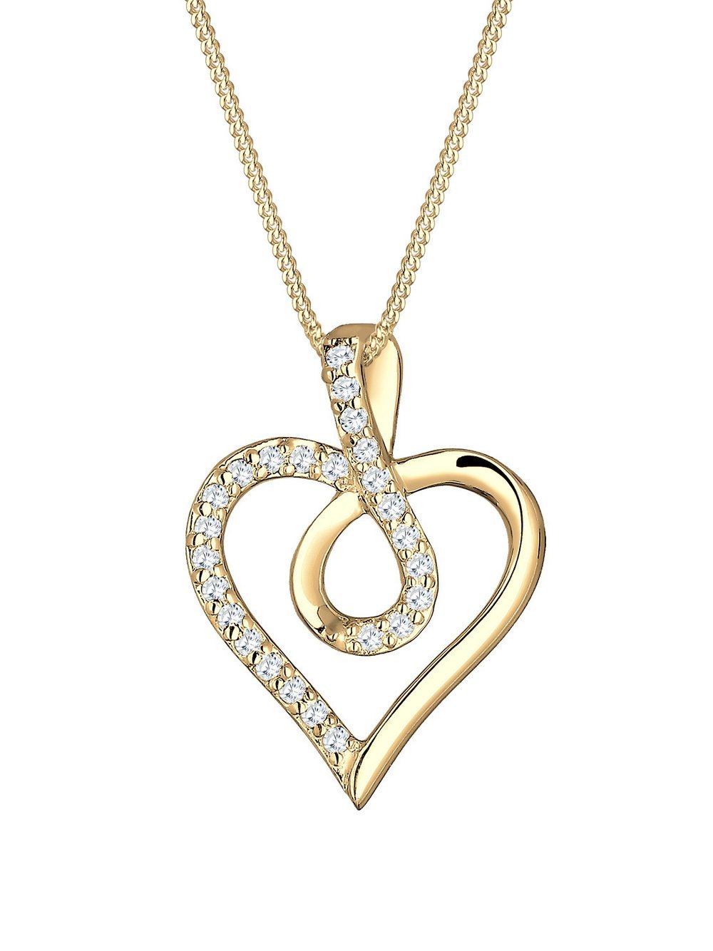 Elli Halskette Damen Sterlingsilber gold, 45