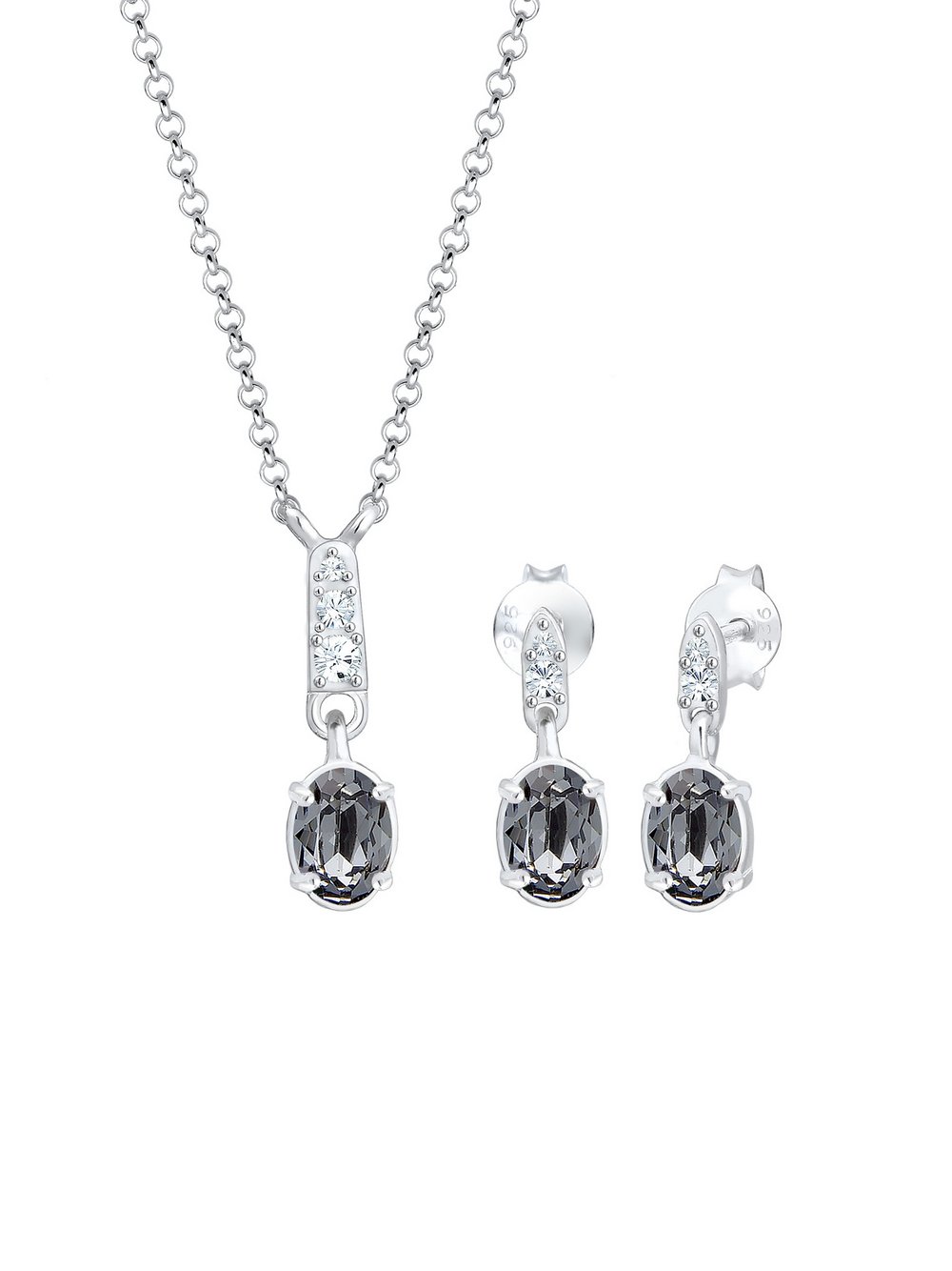 Elli Schmuckset Damen Sterlingsilber silber, 45