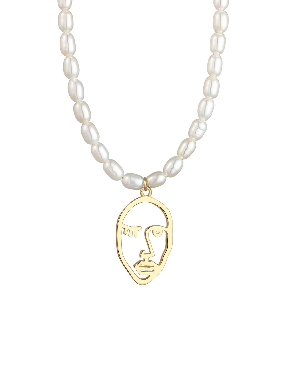 Elli PREMIUM Halskette Damen Sterlingsilber gold, 42