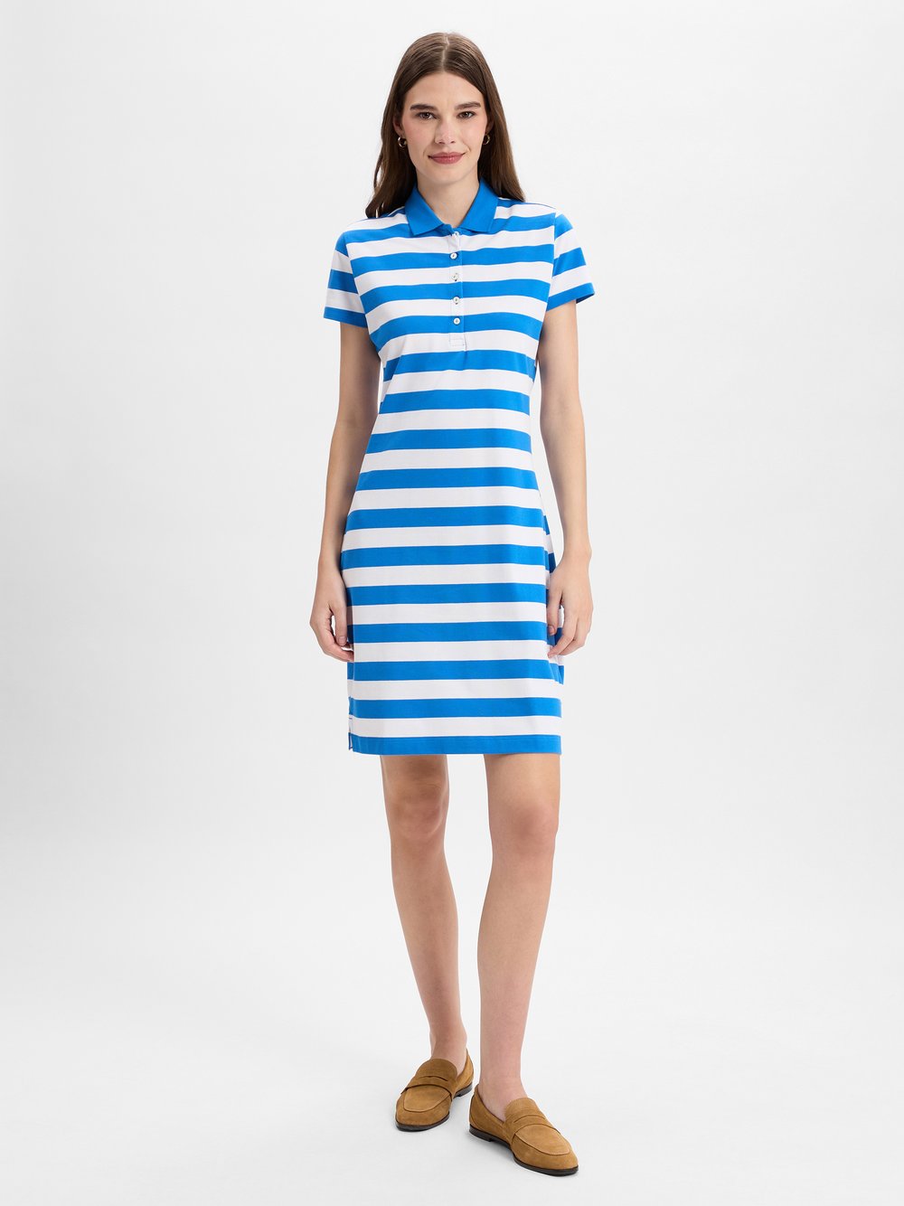 Marie Lund Kleid Damen Baumwolle mehrfarbig gestreift, XS