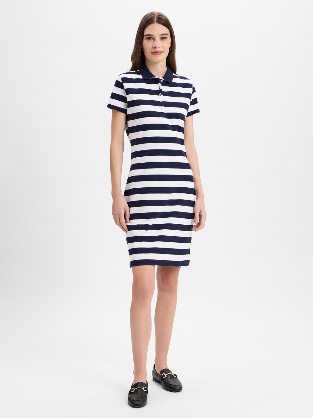 Marie Lund Kleid Damen Baumwolle mehrfarbig gestreift, S