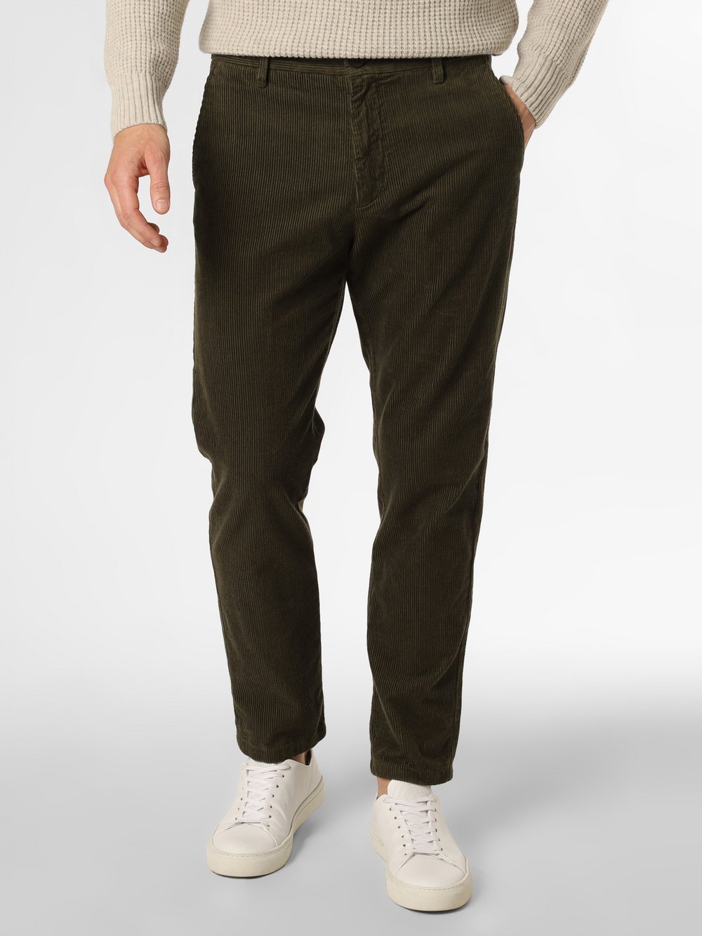 Marc O'Polo Denim - Spodnie męskie – Linus Cropped, zielony