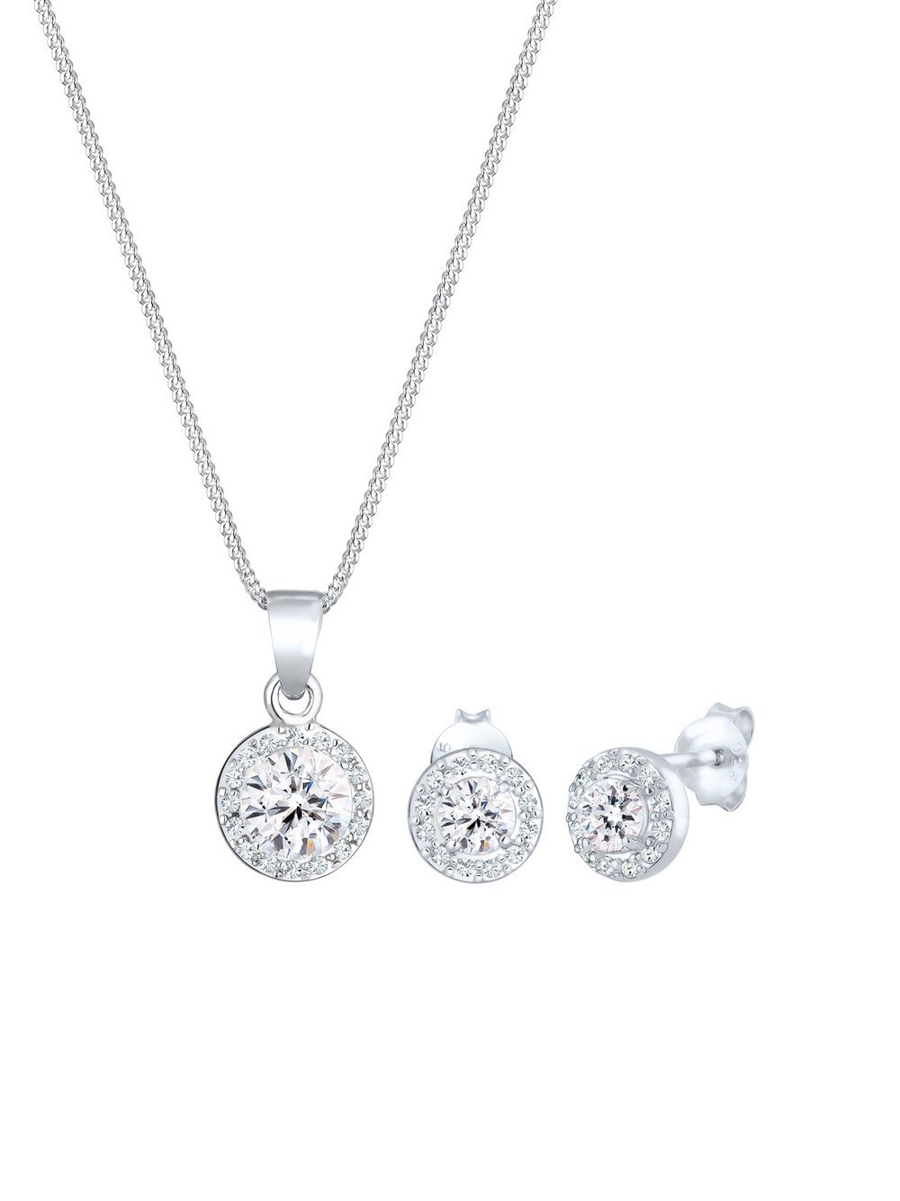 Elli PREMIUM Schmuckset Damen Sterlingsilber silber, 45