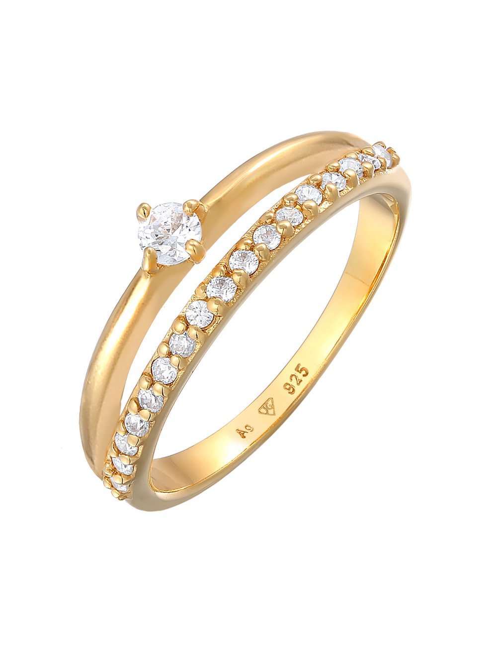 Elli Ring Damen Sterlingsilber gold, 52