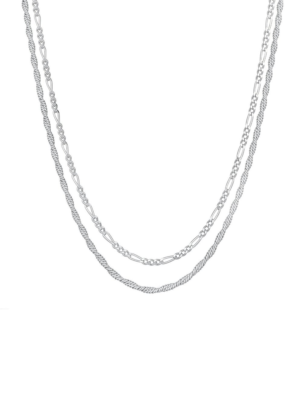 KUZZOI Halskette Herren Sterlingsilber silber, 60