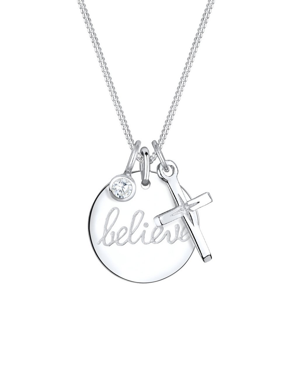 Elli Halskette Damen Sterlingsilber silber, 45