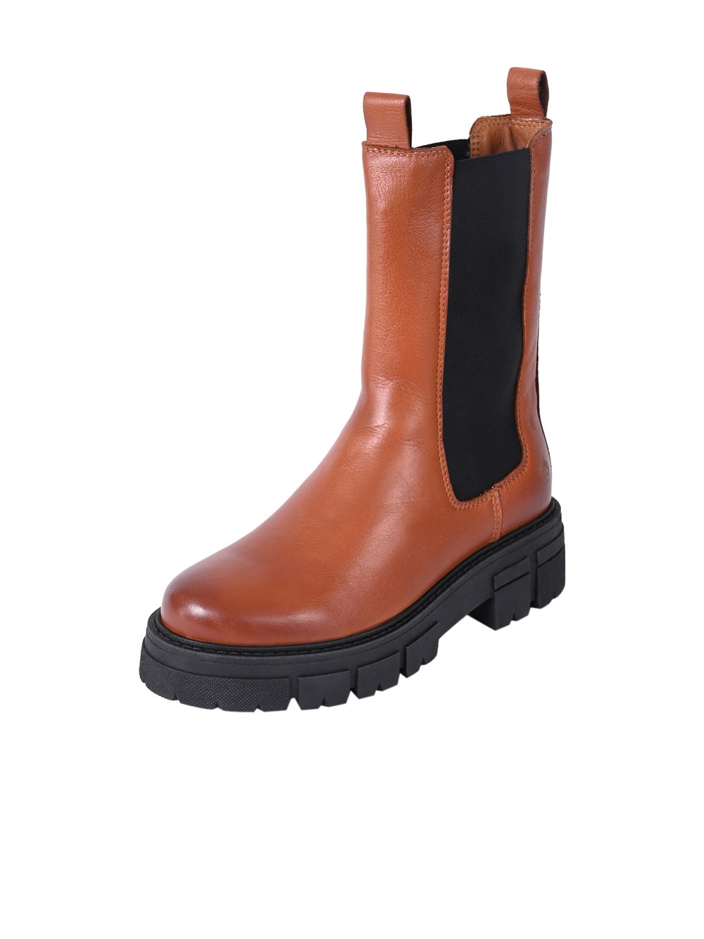 Apple of Eden Chelsea-Boots Damen Leder braun, 38