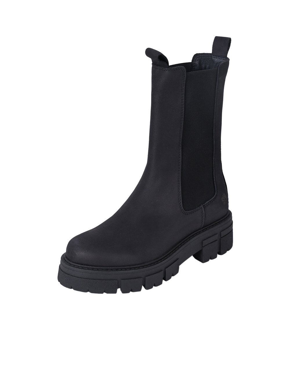 Apple of Eden Chelsea-Boots Damen Leder schwarz, 37