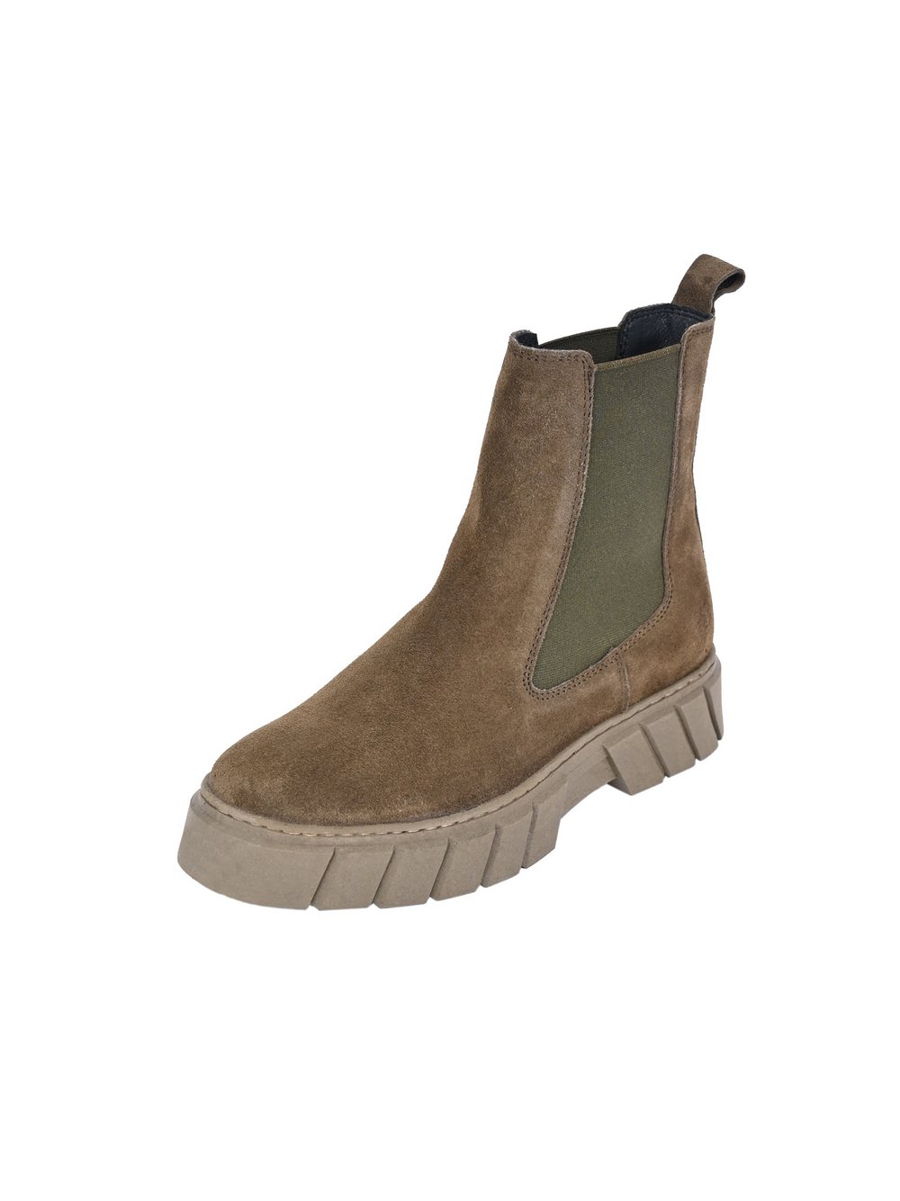 Apple of Eden Chelsea-Boots Damen Leder grün, 40