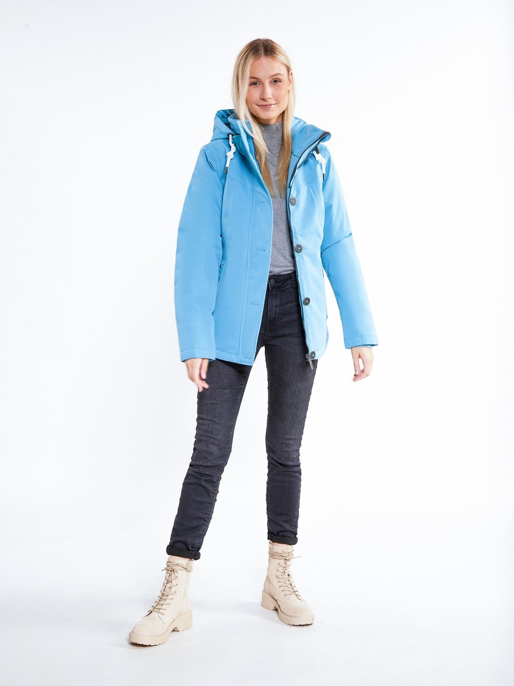 ICEBOUND Winterjacke Damen blau, XS