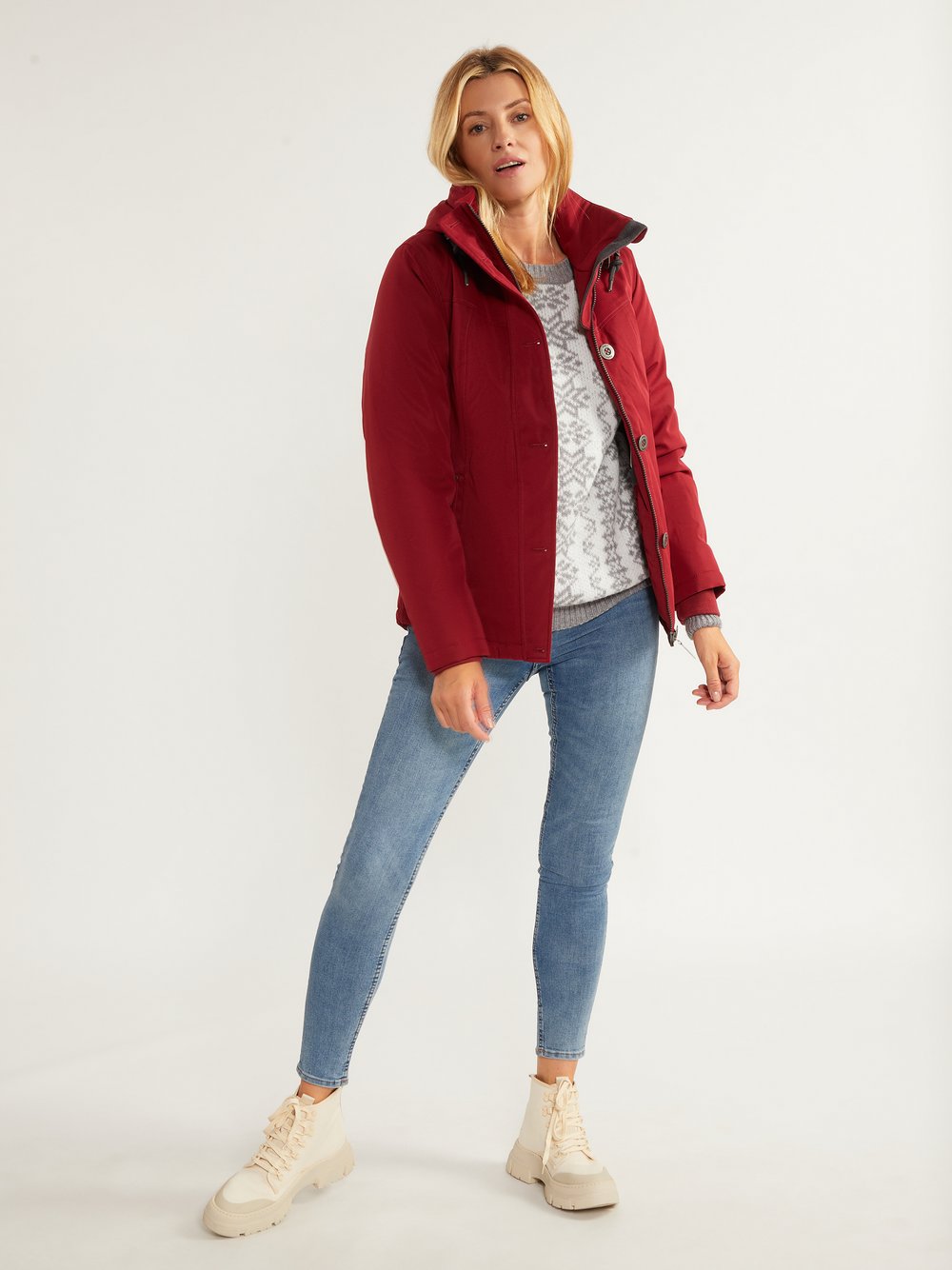 Usha Winterjacke Damen rot, S