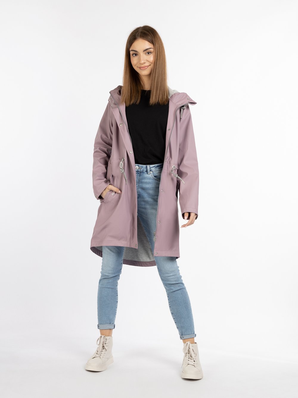 MyMo Regenmantel Damen lila, XS