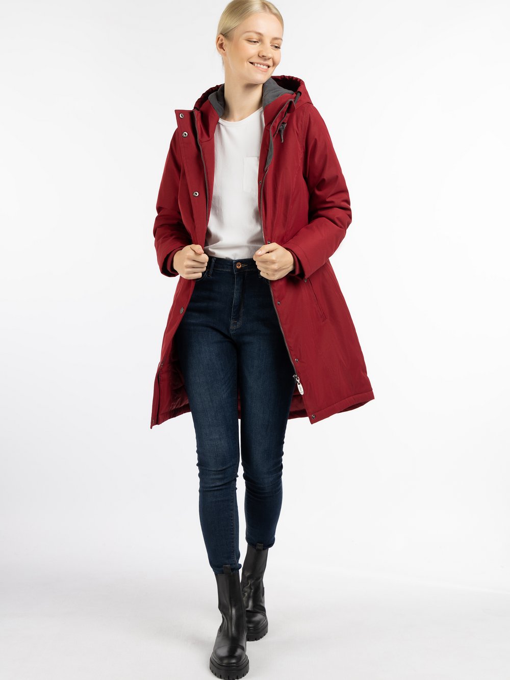 Usha Winterparka Damen rot, XS