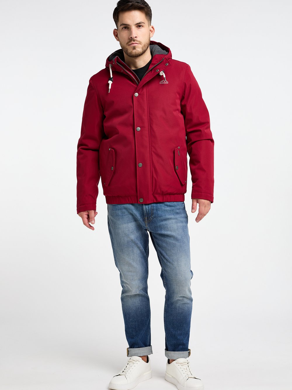 ICEBOUND Winterjacke Herren rot, S