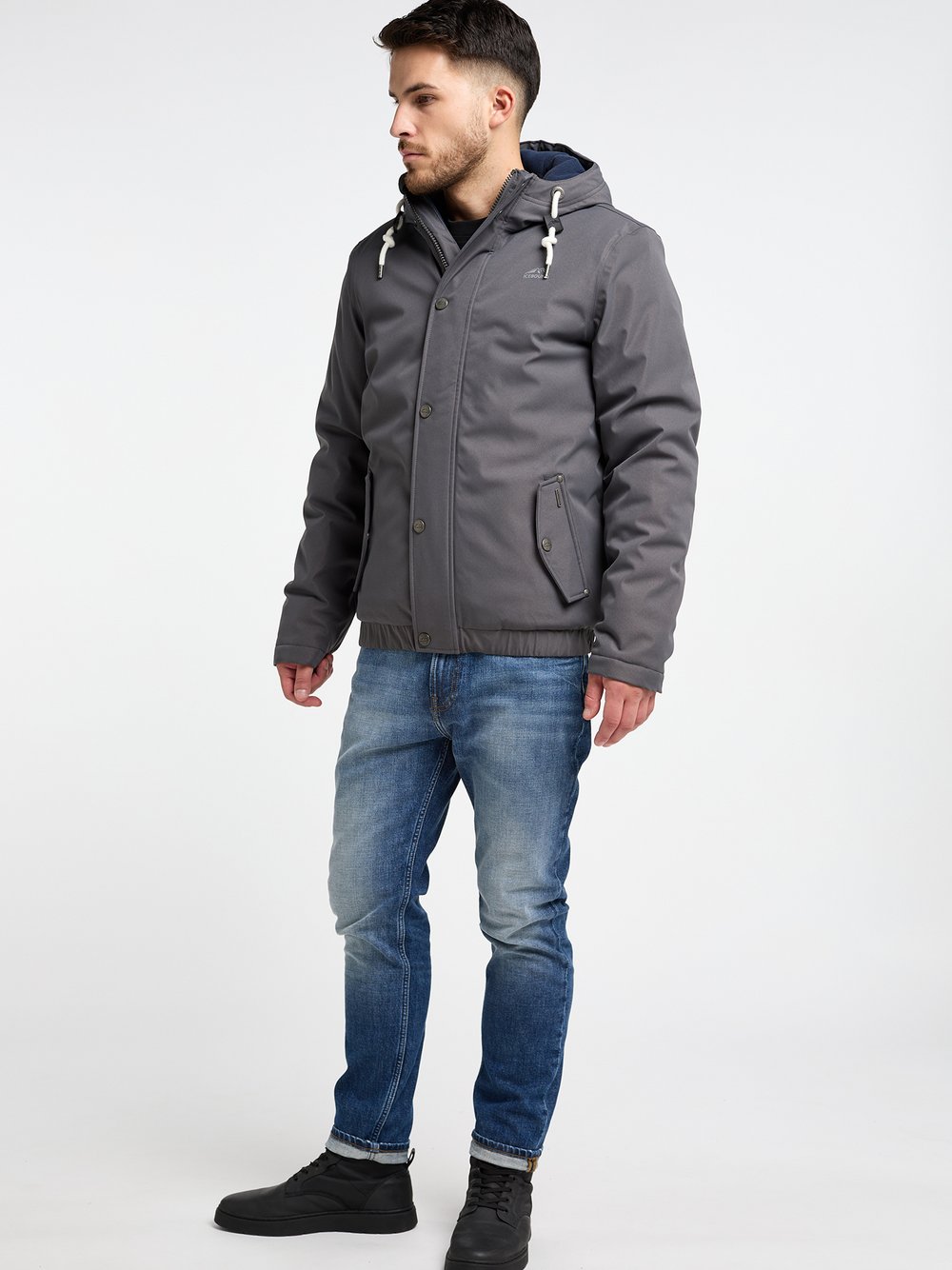 ICEBOUND Winterjacke Herren grau, XL