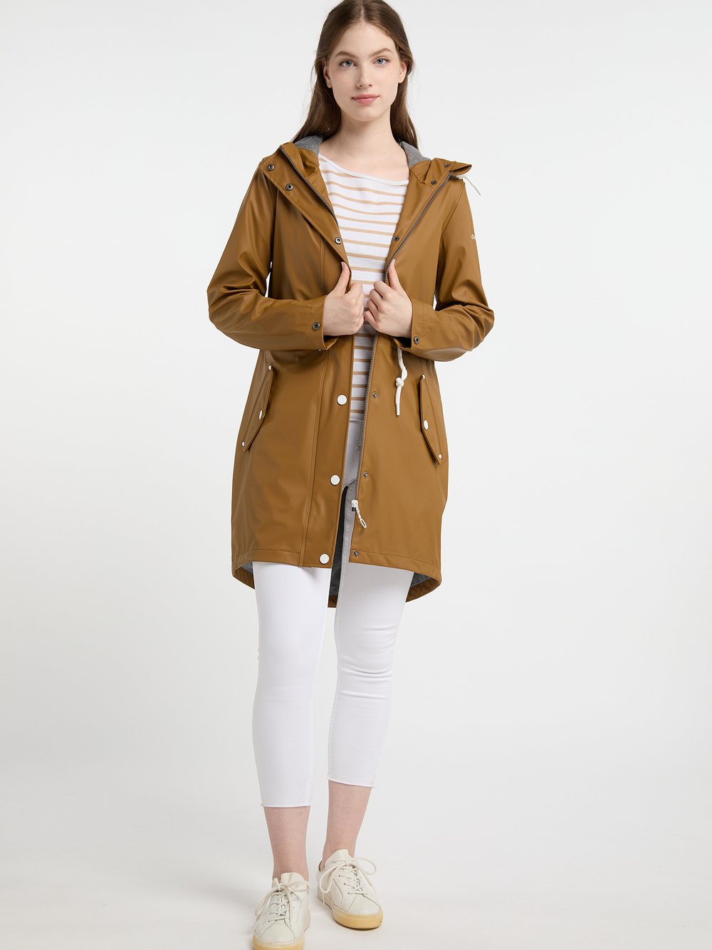 Dreimaster Regenmantel Damen beige, XXL