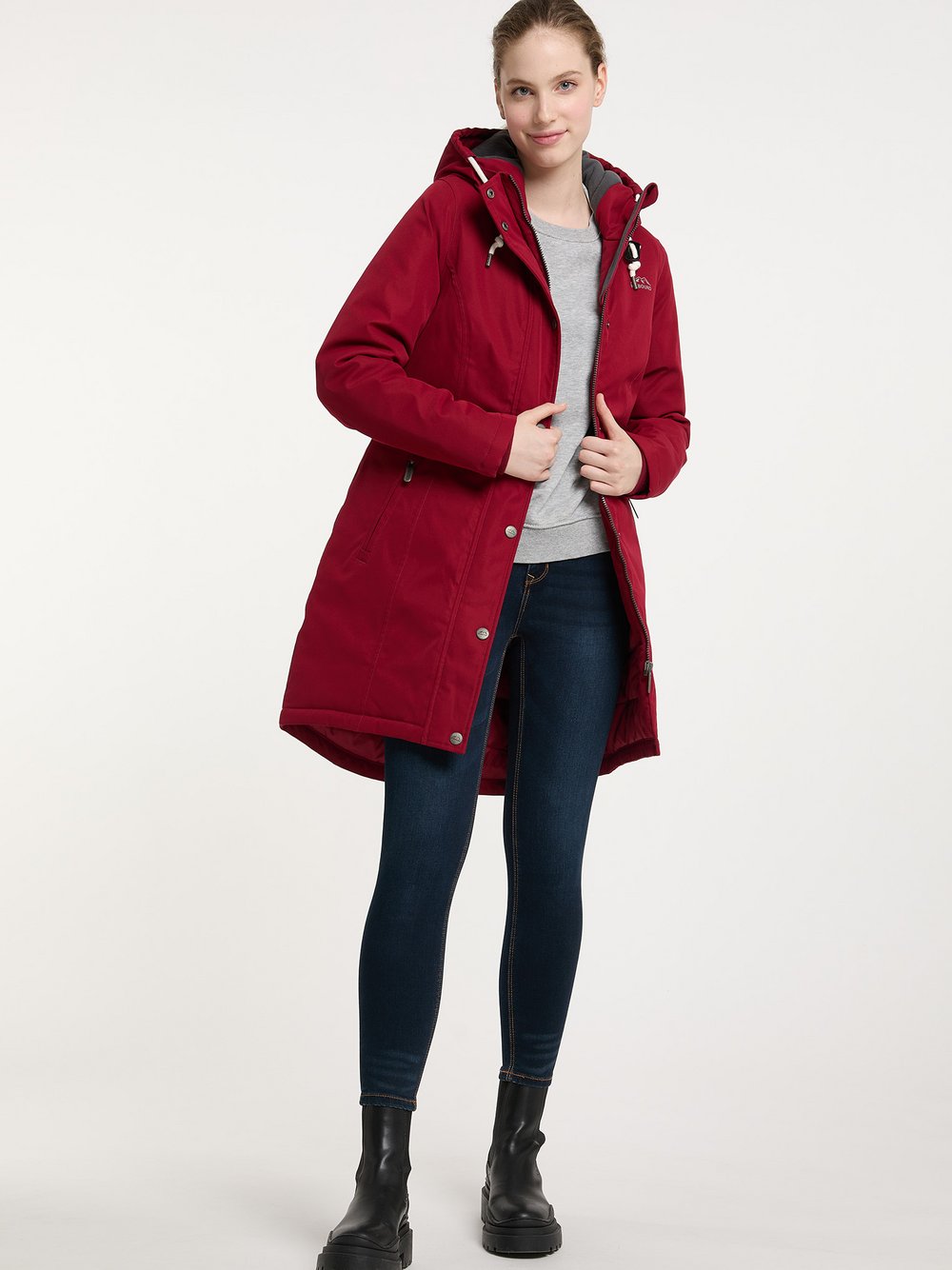 ICEBOUND Winterparka Damen rot, XS