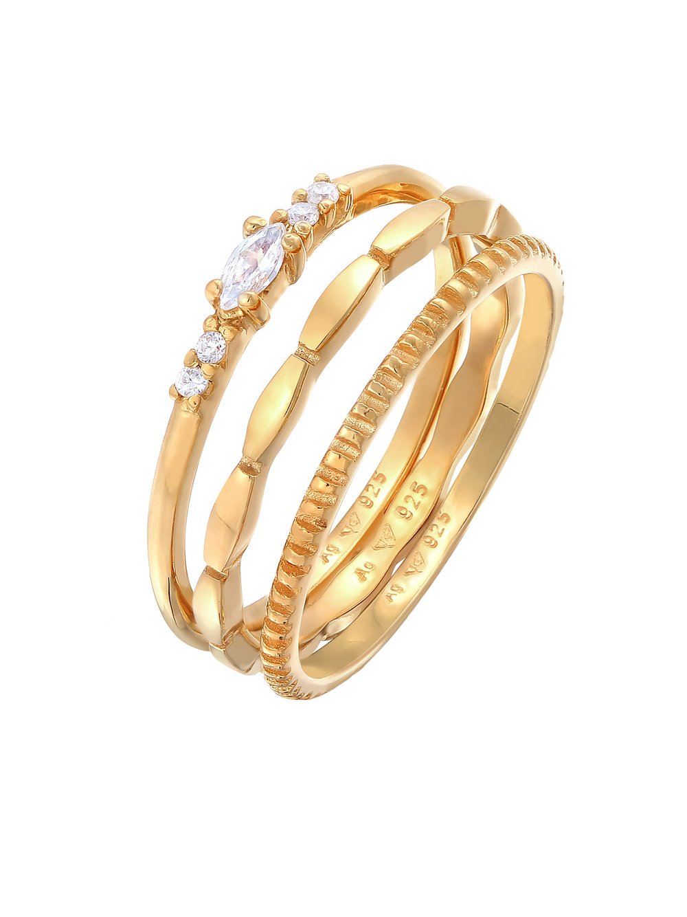 Elli Ring Damen Sterlingsilber gold, 58