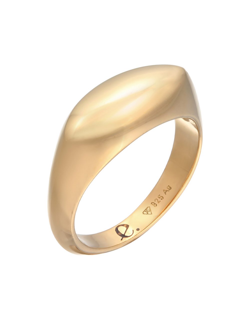 Elli PREMIUM Ring Damen Sterlingsilber gold, 62