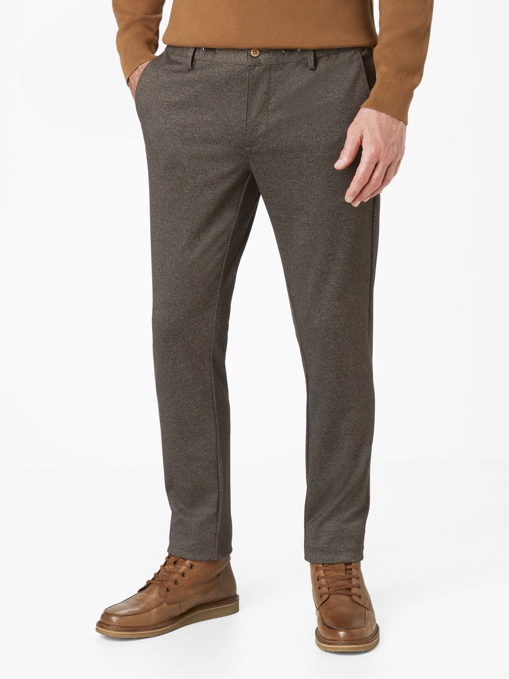 Redpoint Chino Herren braun bedruckt, 36-32