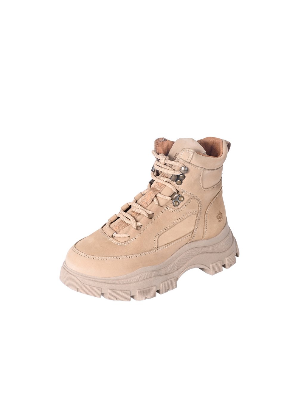 Apple of Eden Stiefelette Damen Leder beige, 39