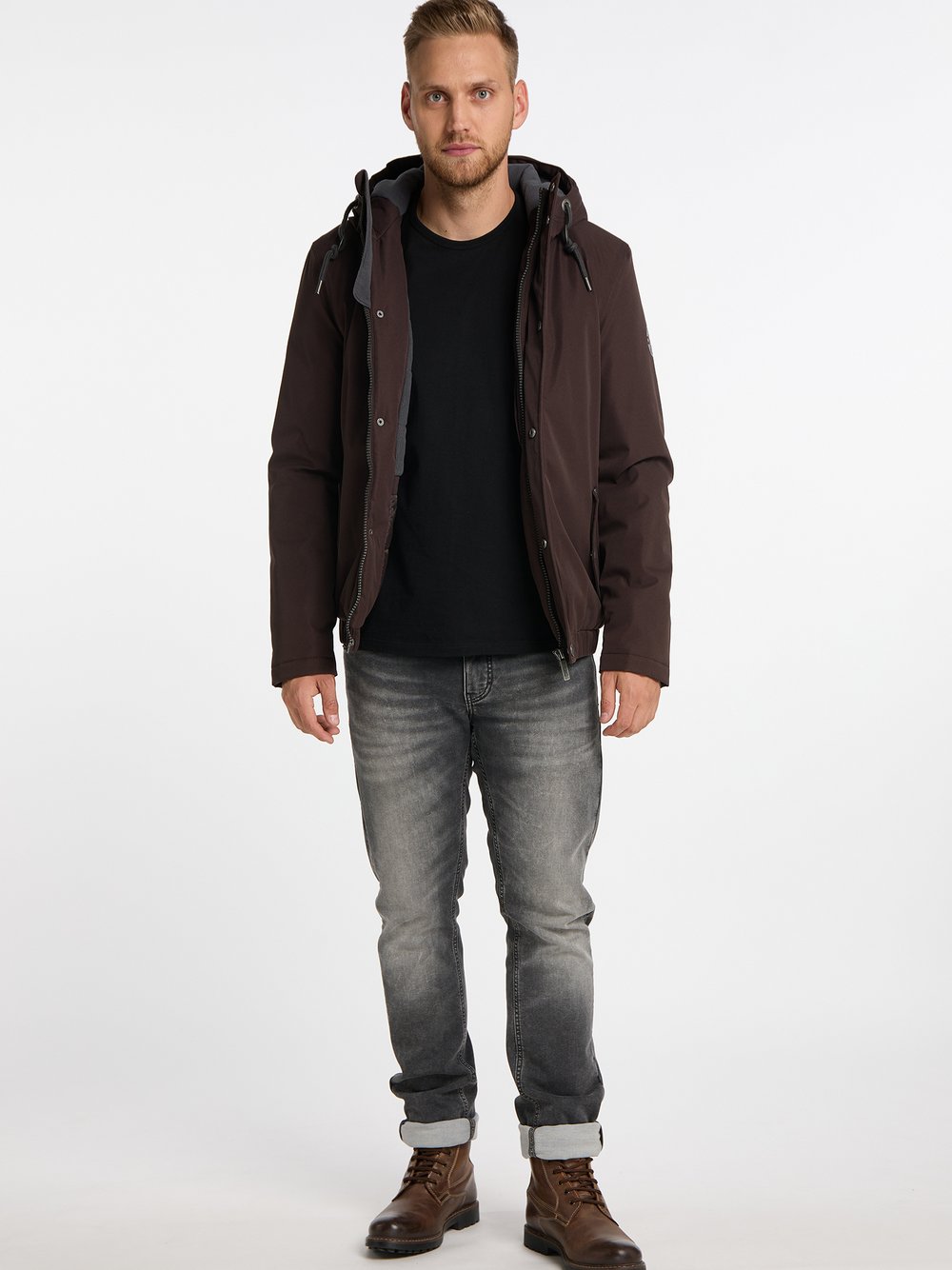 Mo Winterjacke Herren braun, S