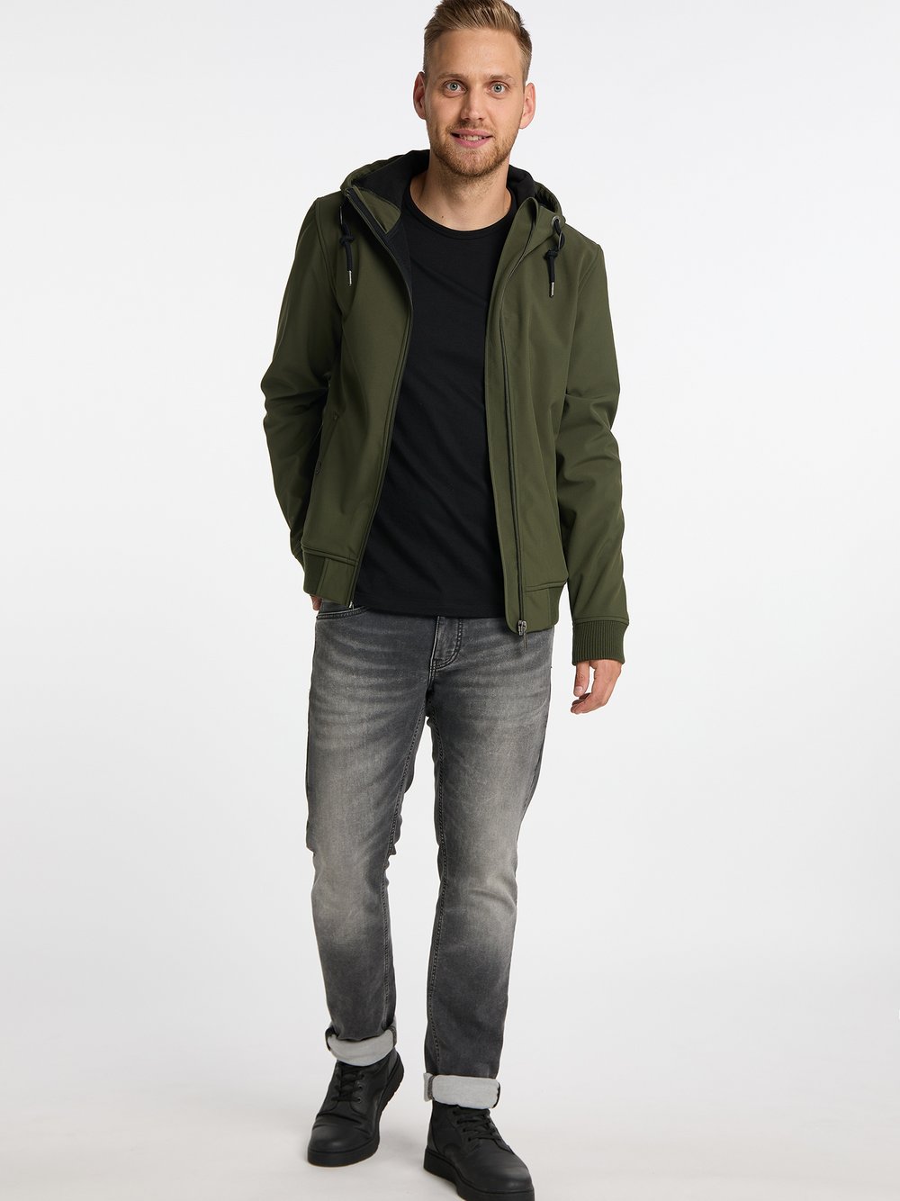 Mo Softshellblouson Herren grün, M