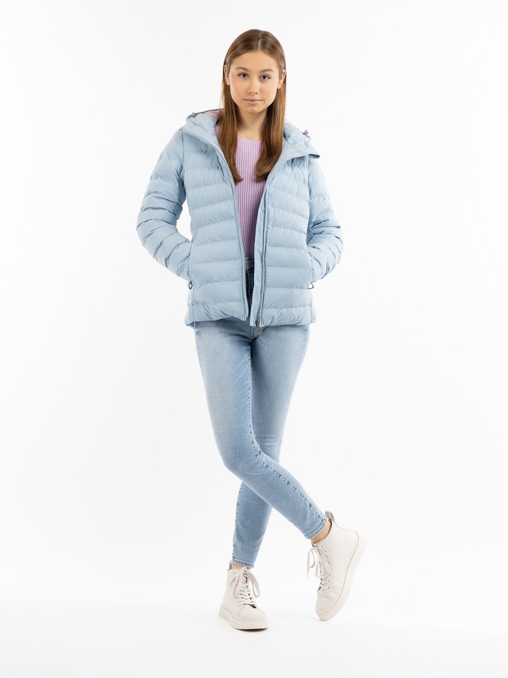 MyMo Wattierte Winterjacke Damen blau, XXL