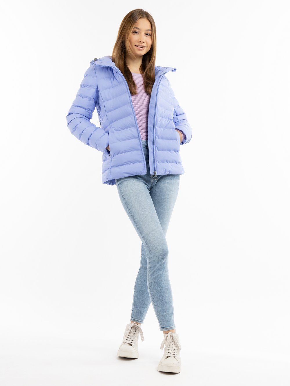 MyMo Wattierte Winterjacke Damen blau, S