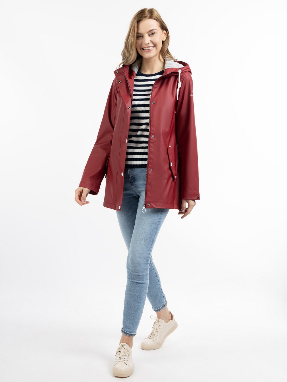 Dreimaster Regenjacke Damen rot, XXL