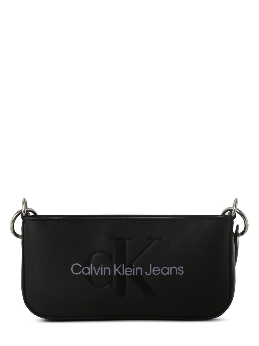 Calvin Klein Jeans Torebka damska Kobiety Sztuczna skóra czarny nadruk, ONE SIZE