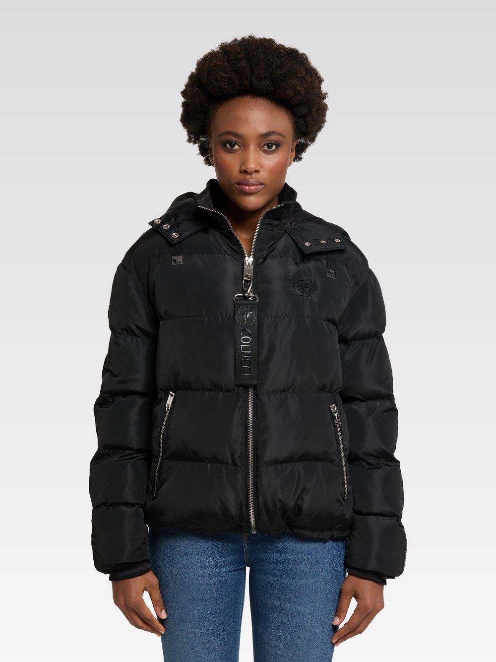 Carlo Colucci Winterjacke  Damen schwarz, 40