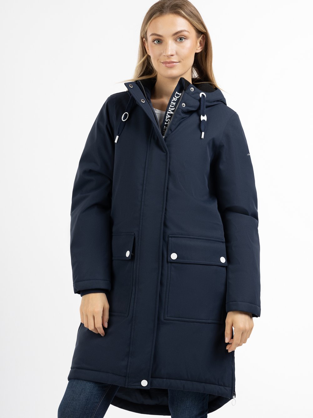 Dreimaster Winterjacke Damen blau, S